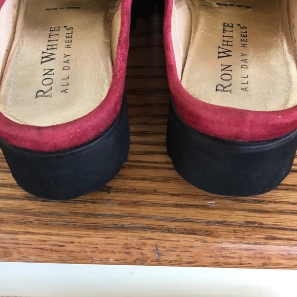 Ron White Red Suede All Day Heels - Picture 6 of 6